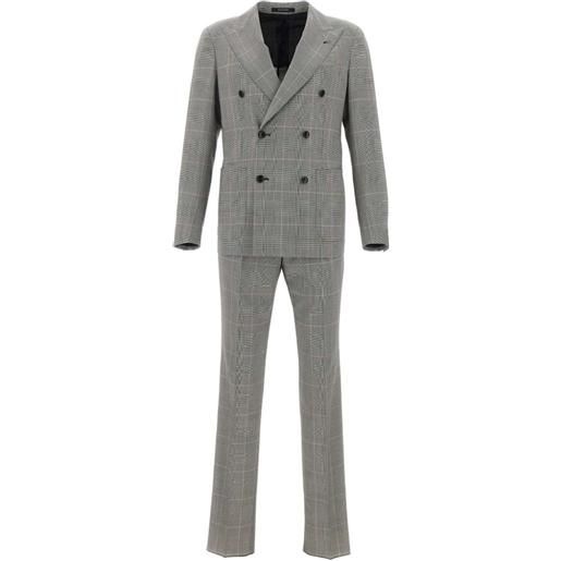 Tagliatore completo doppiopetto principe di galles - grigio