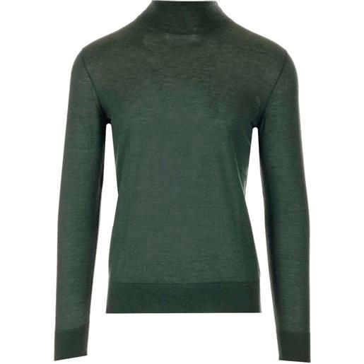 Al Duca D'Aosta 1902 t-shirt a maniche lunghe con collo alto - verde