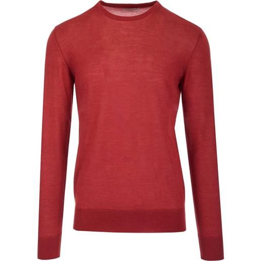 Al Duca D'Aosta 1902 t-shirt girocollo a maniche lunghe - rosso