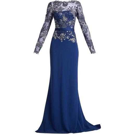 Tadashi Shoji abito lungo beacon - blu