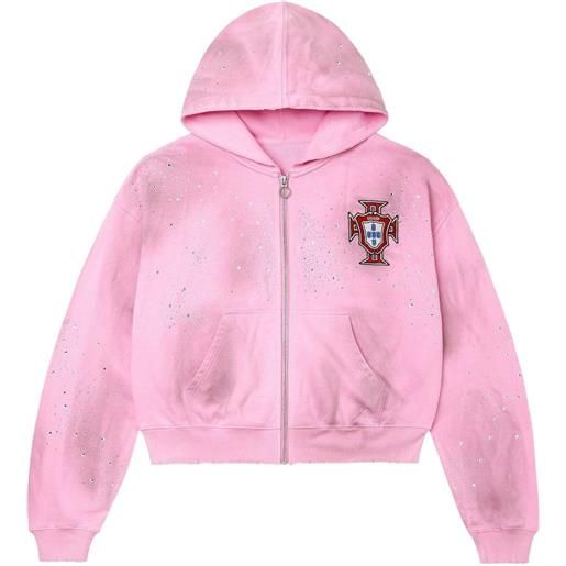 Vale felpa con stampa grafica - rosa