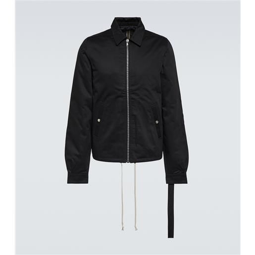 Rick Owens giacca in twill di cotone