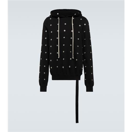 Rick Owens felpa granbury in jersey di cotone