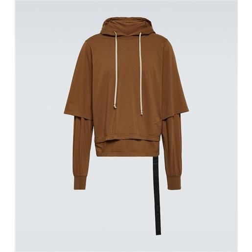 Rick Owens felpa con cappuccio in jersey di cotone