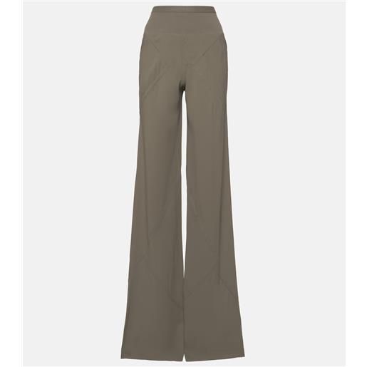 Rick Owens pantaloni a gamba larga in crêpe