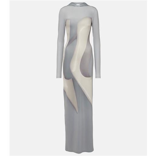 Acne Studios abito lungo in jersey con stampa