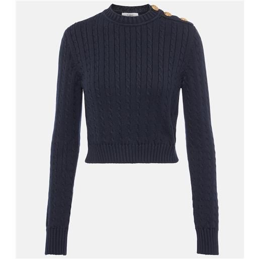 Chloe chloé pullover cropped in cotone