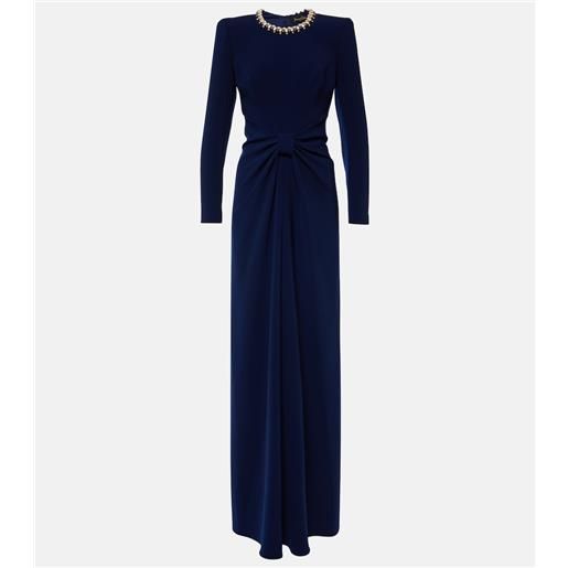 Jenny Packham abito lungo sunday in crêpe