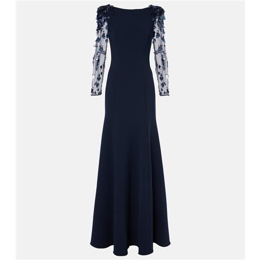 Jenny Packham abito lungo midnight