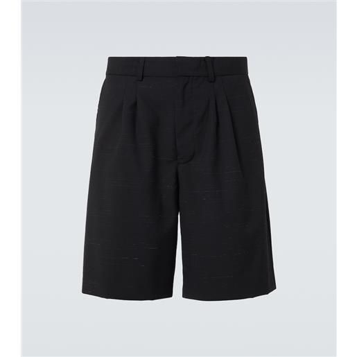 Commas shorts in cotone e lana mélange