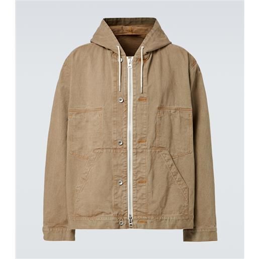 Sacai giacca di jeans con cappuccio