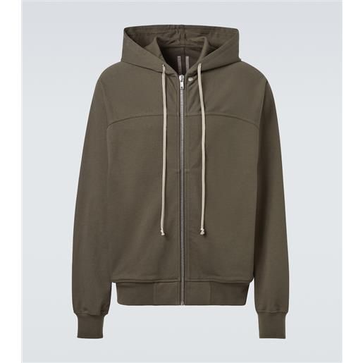 Rick Owens felpa in jersey di cotone con cappuccio