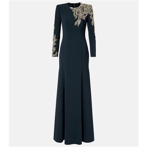 Jenny Packham abito lungo honor con decorazioni