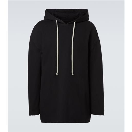 Rick Owens felpa in jersey di cotone con cappuccio