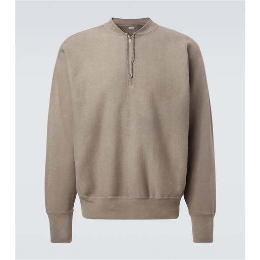 A.Presse felpa vintage in jersey di cotone con zip