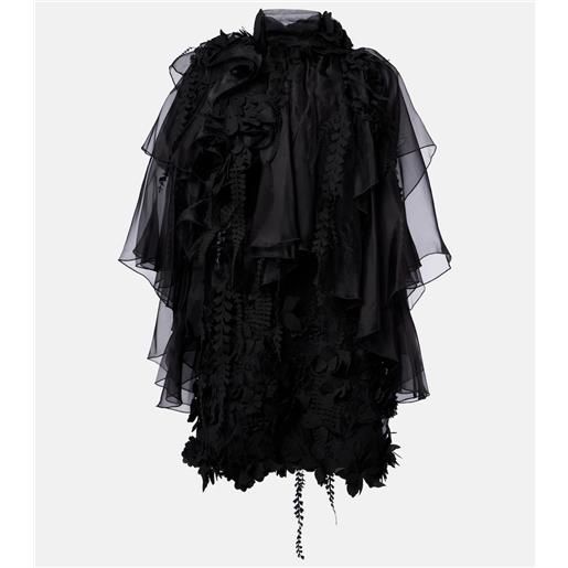 Zimmermann abito corto hypnotic con applicazioni