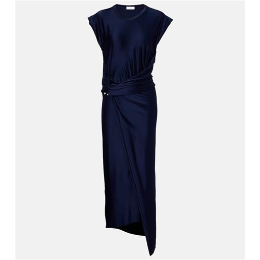 Rabanne abito midi in jersey