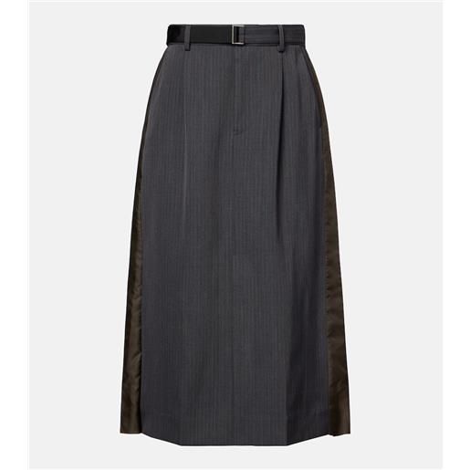 Sacai gonna midi a righe