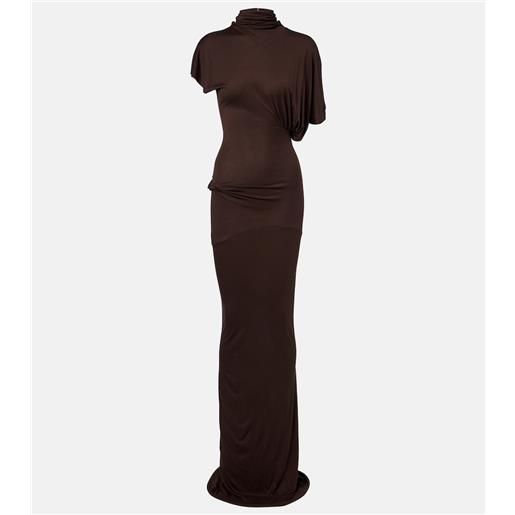 Rick Owens abito lungo lilith in jersey