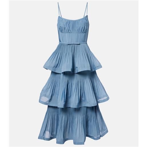Zimmermann abito bustier a balze