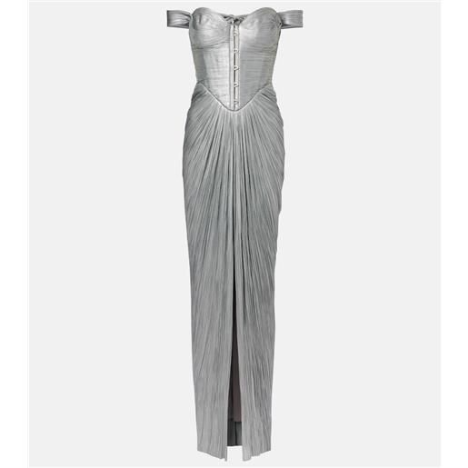 Maria Lucia Hohan abito bustier susie in tulle di seta