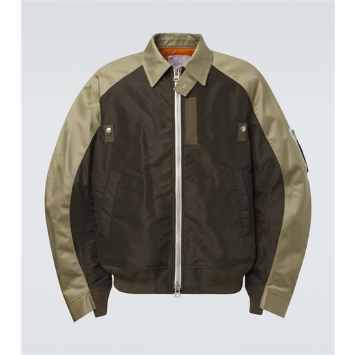 Sacai giacca chino in cotone e twill