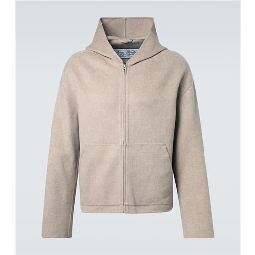 Acne Studios felpa in lana e cashmere con cappuccio