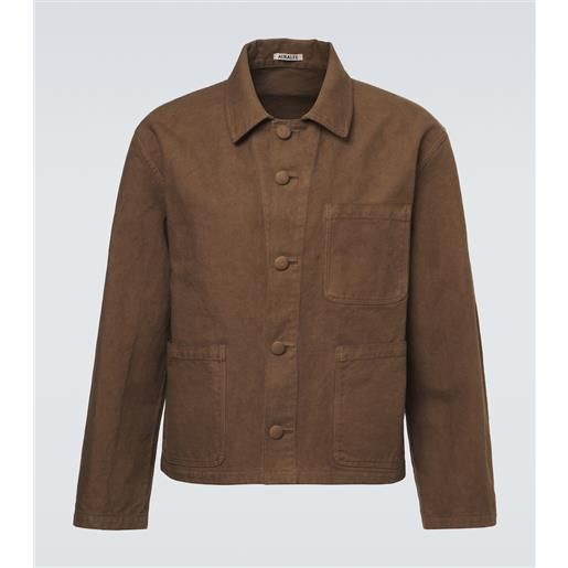 Auralee giacca in twill di cotone