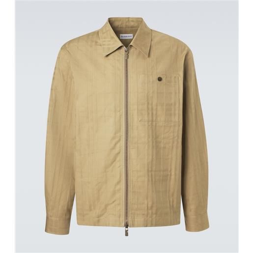 Burberry giacca Burberry check in cotone