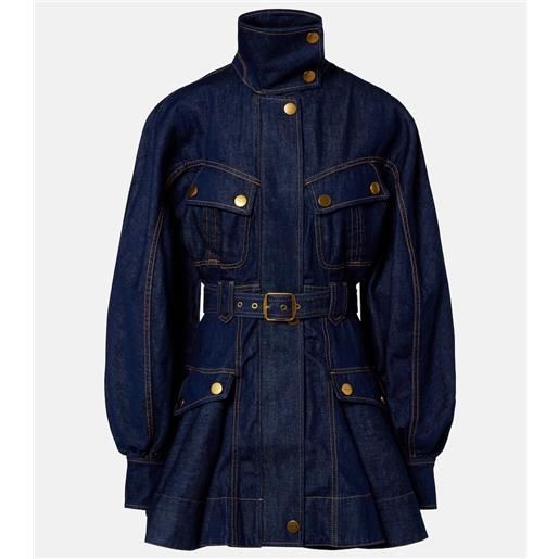 Zimmermann abito corto luna di jeans