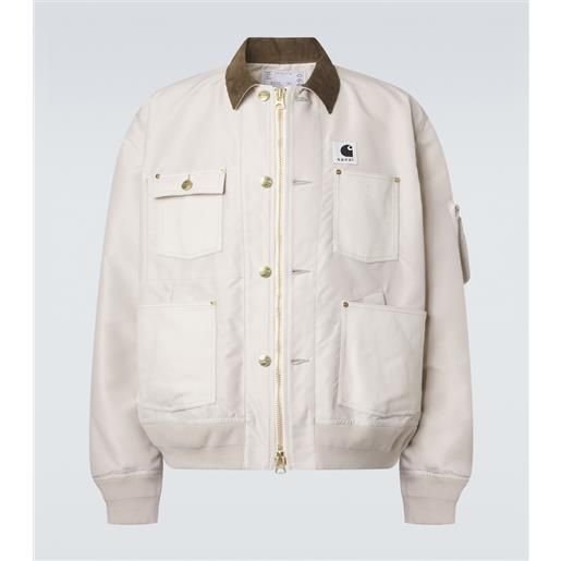 Sacai x carhartt wip - giacca blouson in twill