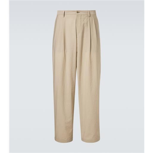 Giorgio Armani pantaloni regular archivio in misto cotone