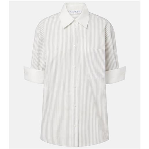 Acne Studios camicia in popeline di cotone a righe