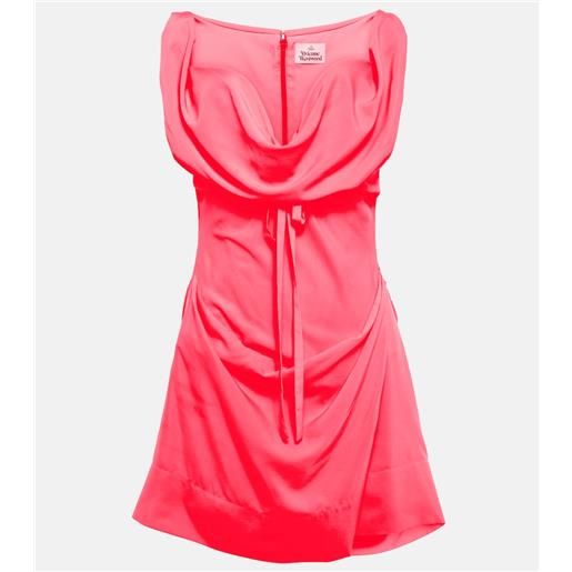 Vivienne Westwood miniabito in crêpe con drappeggio