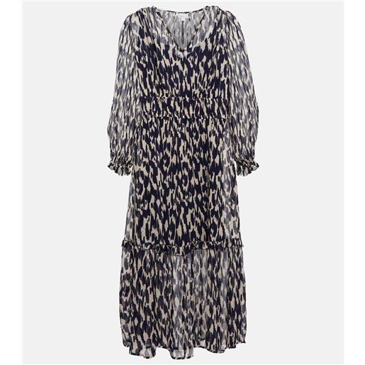 Velvet abito midi kendra in georgette