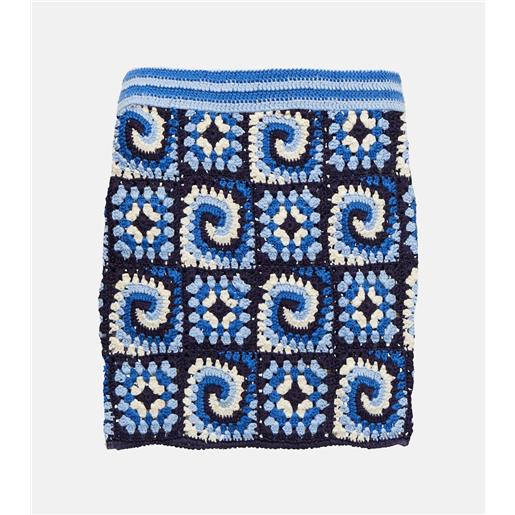 Staud minigonna brazing in crochet di cotone