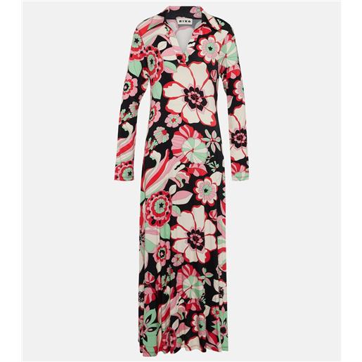 Rixo abito midi tillie in jersey