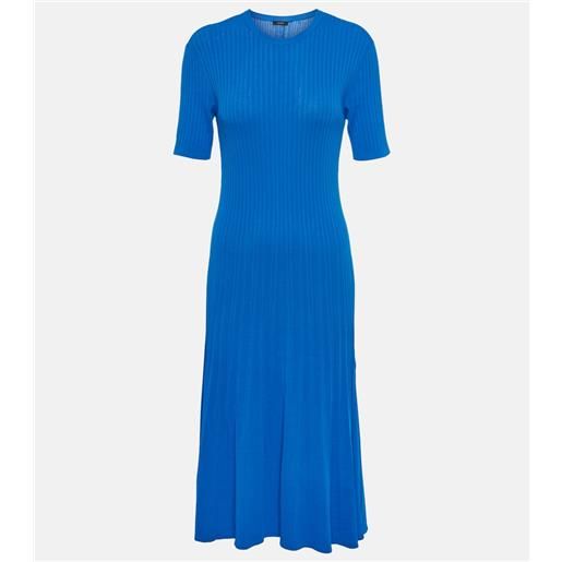 Joseph abito midi in maglia a coste