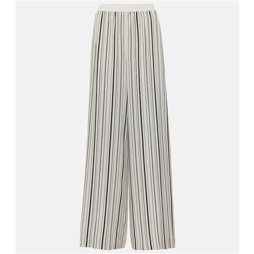 Joseph pantaloni a gamba larga hulin in crêpe di seta