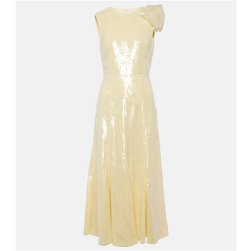 Roland Mouret abito midi flared con paillettes