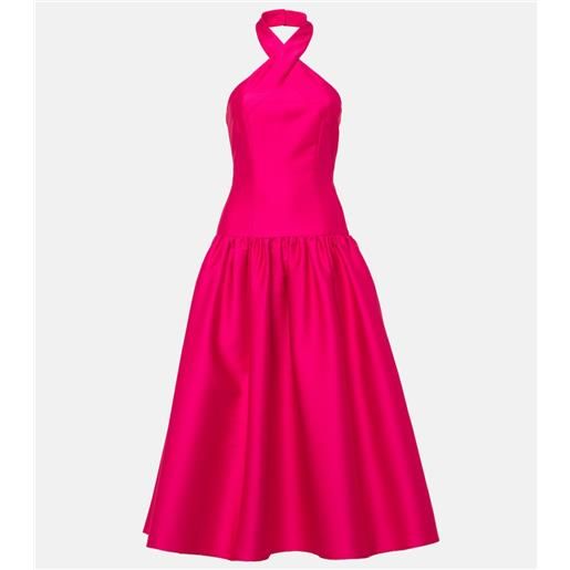 Roland Mouret abito midi in taffetà