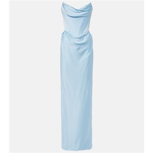 Vivienne Westwood abito lungo galaxy in satin