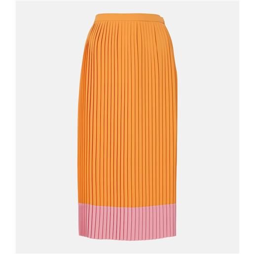 Dries Van Noten gonna midi colorblock plissé