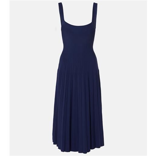 Staud abito midi ellison in maglia