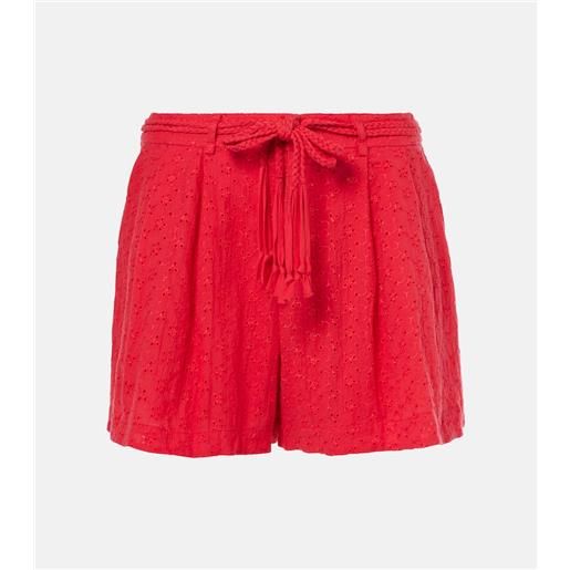 Poupette St Barth shorts chantal in sangallo di cotone