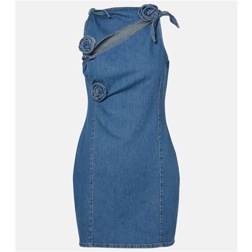 Coperni abito corto di jeans con cut-out