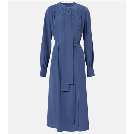 Joseph abito midi bolero in seta crêpe de chine