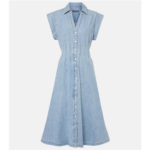 Veronica Beard abito midi di jeans ruben
