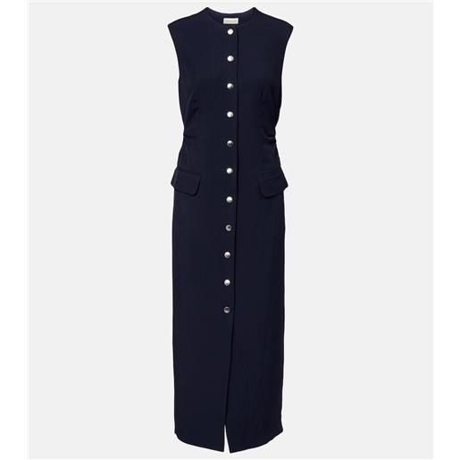 Dries Van Noten abito midi in gabardine