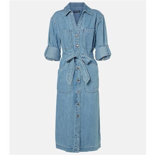 Veronica Beard abito chemisier di jeans evelyn